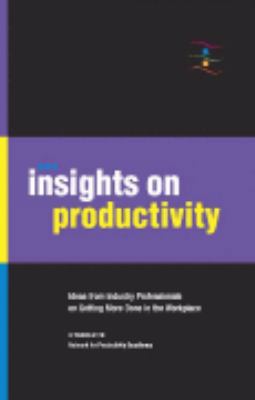 Insights on Productivity 0975868020 Book Cover