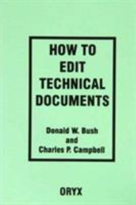 How to Edit Technical Documents: Workbook 0897749642 Book Cover