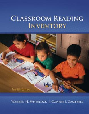 Classroom Reading Inventory B00728DHNA Book Cover