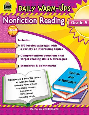 Daily Warm-Ups: Nonfiction Reading Grd 5 1420650351 Book Cover