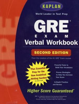 Kaplan GRE Exam Verbal Workbook 0743230590 Book Cover