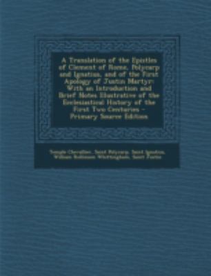 A Translation of the Epistles of Clement of Rom... 1293440566 Book Cover