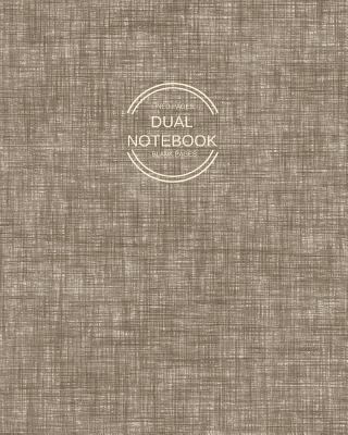 Paperback Dual Notebook: Alternating Lined and Blank Pages for All Projects Business Brown/Tan Textured Book