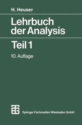 Lehrbuch Der Analysis Teil 1 [German] 3519322315 Book Cover