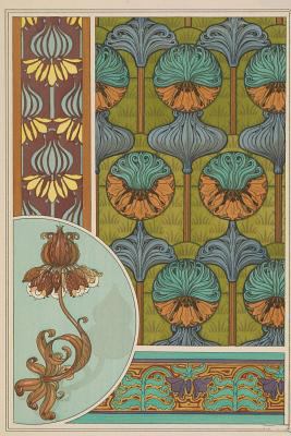 Journal: Crown Imperial Art Nouveau Notebook, 6"x9" 1730746535 Book Cover