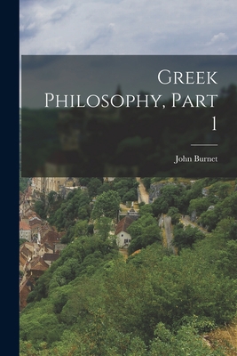 Greek Philosophy, Part 1 1018195831 Book Cover