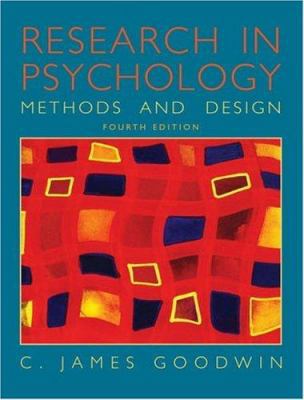 Research in Psychology: Methods and Design 0471450081 Book Cover