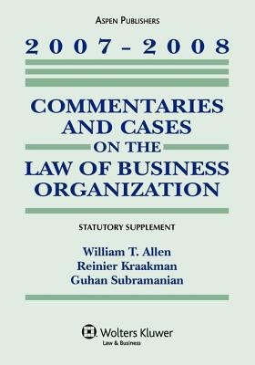 Commentaries and Cases on the Law of Business O... 0735564329 Book Cover