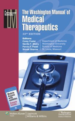 The Washington Manual(r) of Medical Therapeutics 1605470147 Book Cover