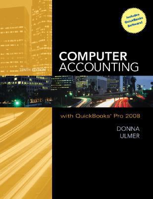 Computer Accounting with QuickBooks Pro 2008 [W... 0077262387 Book Cover
