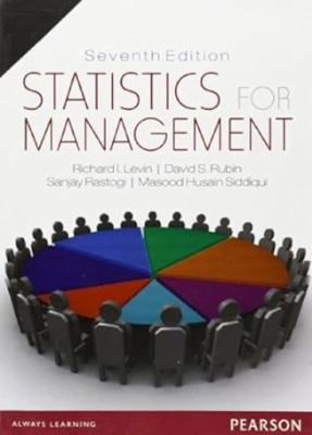 Statistics for Management 8177585843 Book Cover