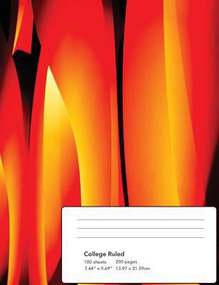 Abstract Flames Composition Notebook: College R... 1719135304 Book Cover