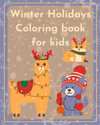 Winter Holidays Coloring Book for kids            Book Cover