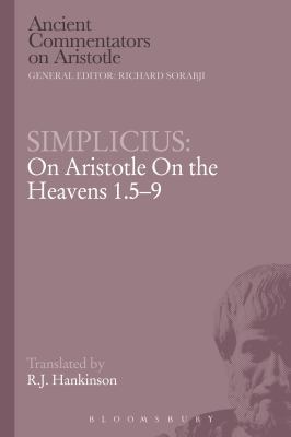 Simplicius: On Aristotle on the Heavens 1.5-9 1472557425 Book Cover