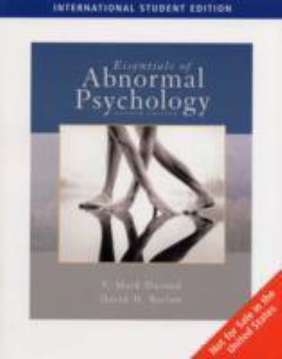 Essentials of Abnormal Psychology 0495091618 Book Cover