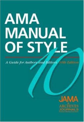 AMA Manual of Style: A Guide for Authors and Ed... 0195176332 Book Cover