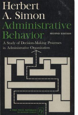 Administrative Behavior 0029289300 Book Cover
