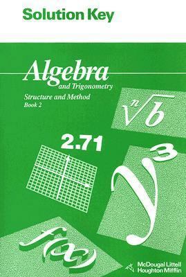 Algebra and Trigonometry Book 2 Solution Key: S... 0395677653 Book Cover