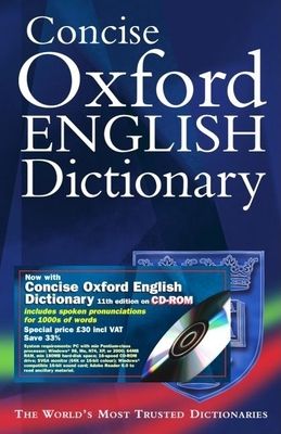 Concise Oxford English Dictionary [With CDROM] 0198610475 Book Cover