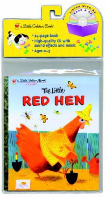 The Little Red Hen Little Golden Book and CD [W... 0375840095 Book Cover