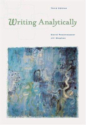 Writing Analytically [With Infotrac] 0838405096 Book Cover