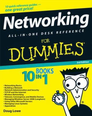 Networking All-In-One Desk Reference for Dummies 0470179155 Book Cover