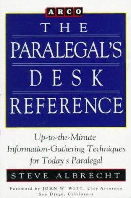 Paralegal Desk Reference 1e 0671847155 Book Cover