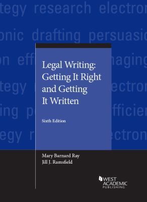 Legal Writing: Getting It Right and Getting It ... 1683284593 Book Cover