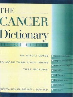Cancer Dictionary 0816026084 Book Cover