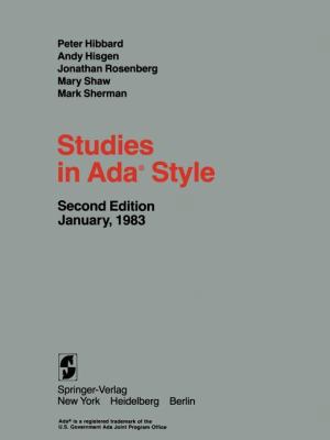 Studies in Ada(r) Style 0387908161 Book Cover