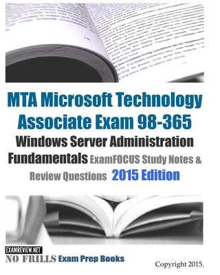 MTA Microsoft Technology Associate Exam 98-365 ... 1508415692 Book Cover