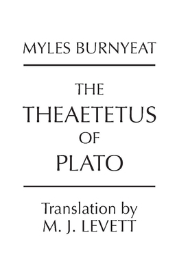 The Theaetetus of Plato (Hackett Classics) B0092J5VPE Book Cover
