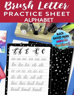 Brush Letter Alphabet Practice Sheet: Calligrap... 1661999174 Book Cover