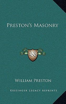 Preston's Masonry 1163312916 Book Cover