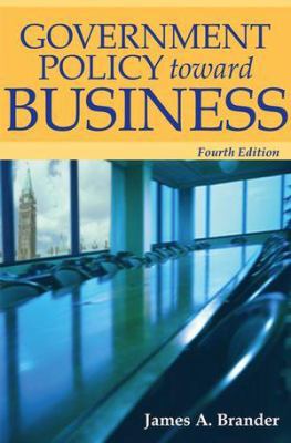 Government Policy Towards Business 4e 0470836253 Book Cover