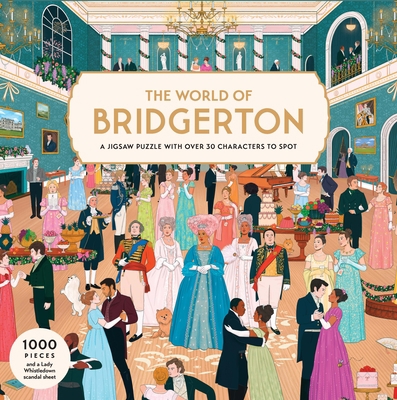 Hardcover The World of Bridgerton 1000 Piece Puzzle: A 1000-Piece Jigsaw Puzzle with Over 30 Characters to Spot Book