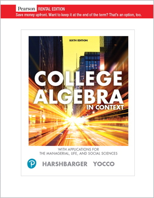 College Algebra in Context with Applications fo... 0135757762 Book Cover