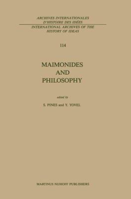 Maimonides and Philosophy 9024734398 Book Cover