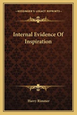 Internal Evidence Of Inspiration 1163159301 Book Cover