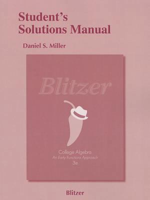Student's Solutions Manual for College Algebra:... 0321729684 Book Cover