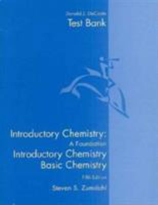 Paperback Introductory Chemistry : Test Item File Book