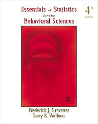 Essentials of Statistics for the Behavioral Sci... 0534586171 Book Cover