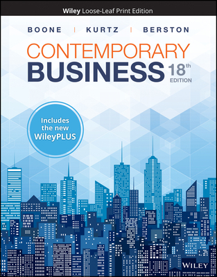 Contemporary Business, 18e WileyPLUS NextGen Ca... 1119498449 Book Cover