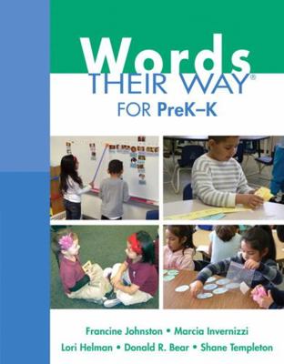 Words Their Way for Prek-K 0132430169 Book Cover