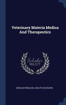 Veterinary Materia Medica And Therapeutics 1340132133 Book Cover