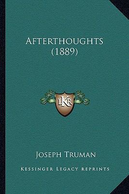Afterthoughts (1889) 1165303396 Book Cover
