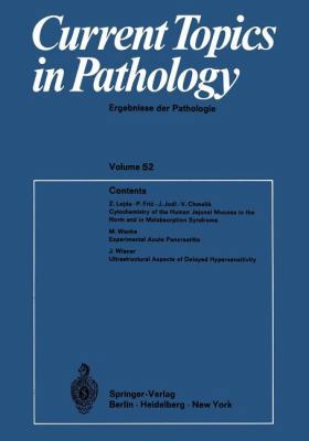 Current Topics in Pathology: Ergebnisse Der Pat... 364295135X Book Cover