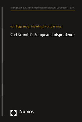 Carl Schmitt's European Jurisprudence 3848771683 Book Cover