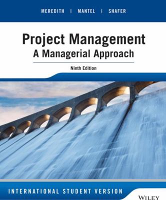 Project Management: A Managerial Approach [Unknown] 1118945832 Book Cover