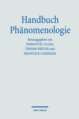 Handbuch Phanomenologie [German] 3161619838 Book Cover